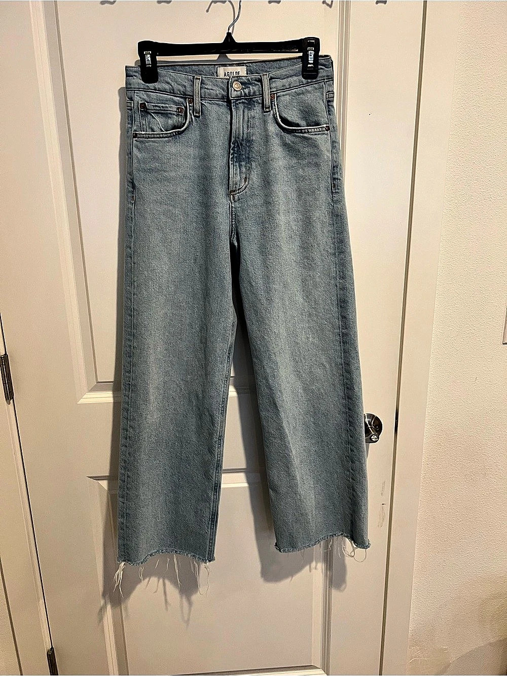 AGOLDE Renee Straight Leg Jeans Blue Waist 26